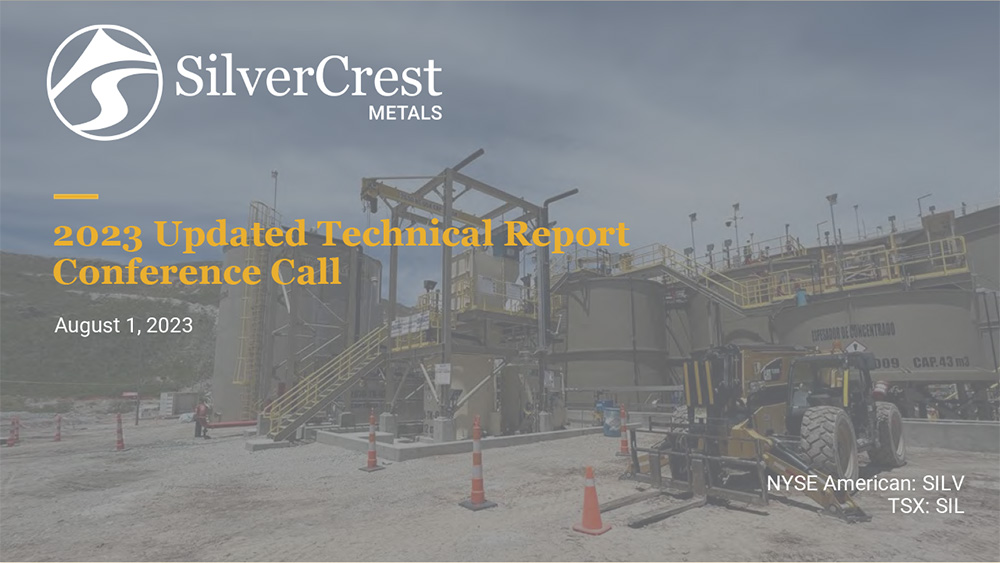 Updated Technical Report Results Webcast